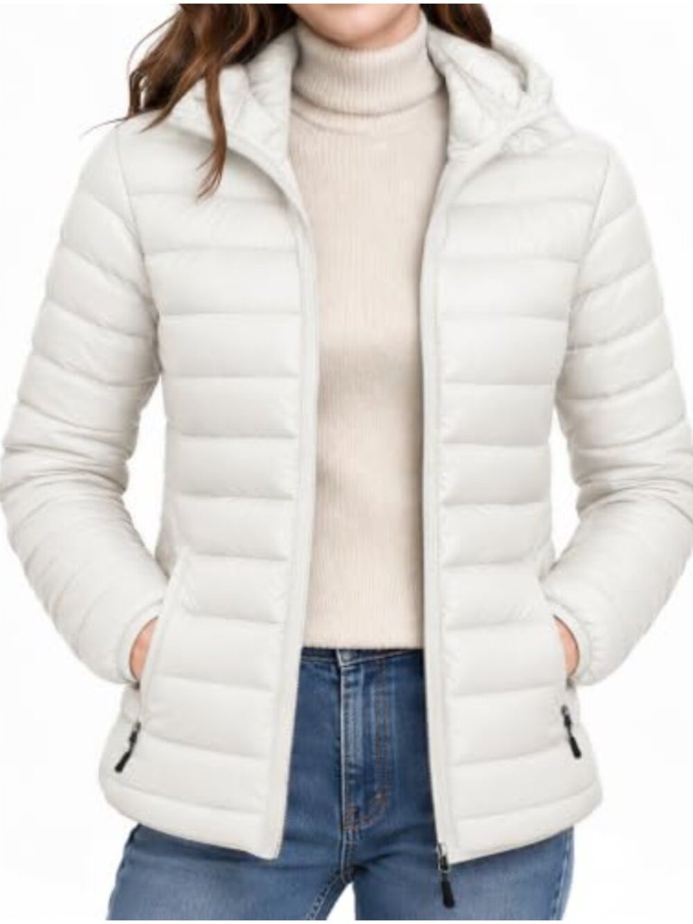 Women's Quilted Puffer Jacket Lightweight Warm Winter Coat with Hood